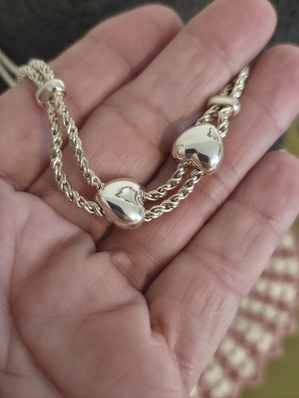 Authentic Tiffany & Co Sliding Hearts Necklace - Picture 9 of 16